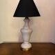Ancient brass lamp and opaline