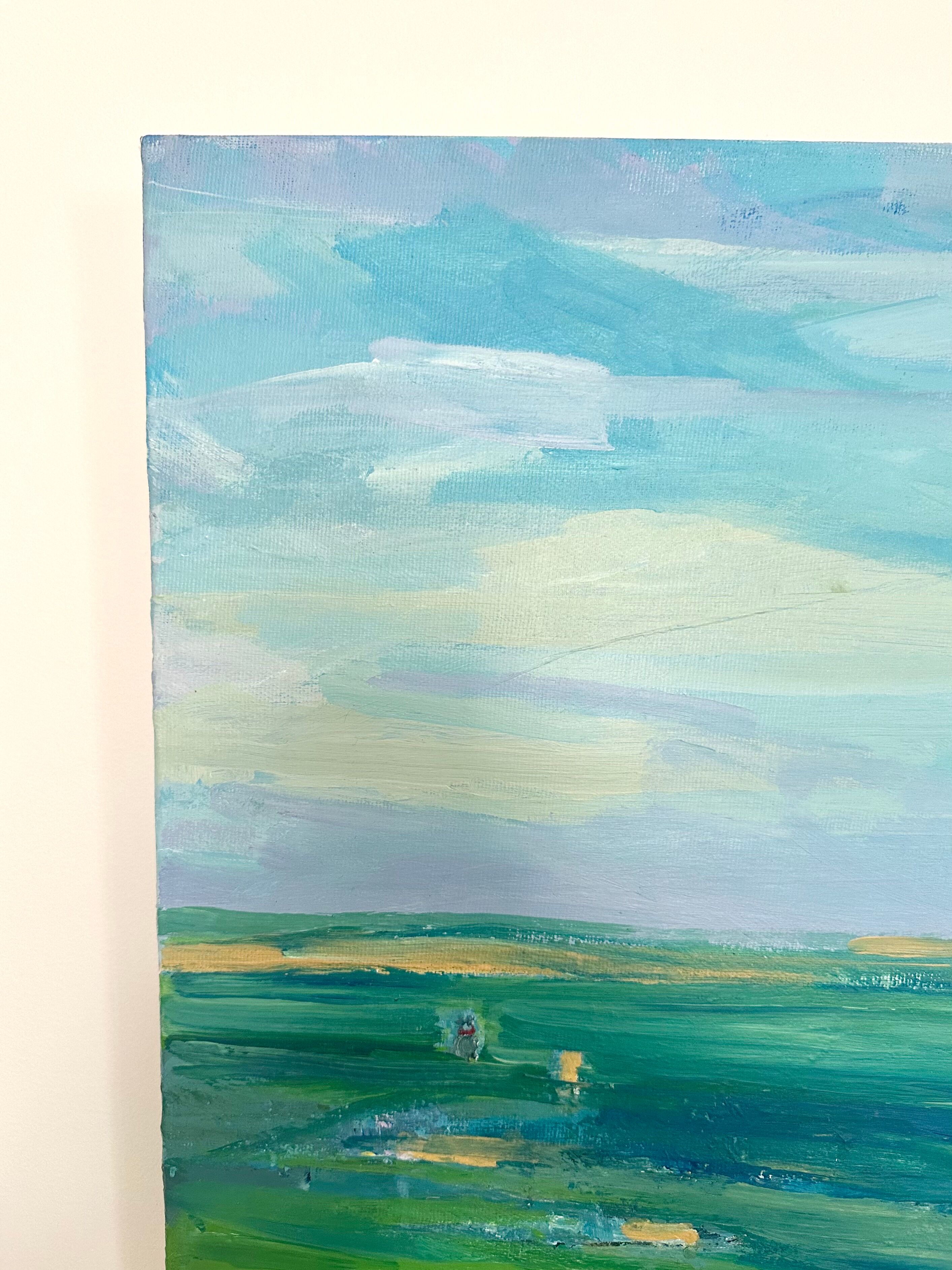 Huile sur toile paysage maritime