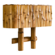 Lampe murale en rotin et bambou de style moderne du milieu du siècle
