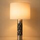 Brutalist table lamp in aluminium by Willy Luyckx for Aluclair, 1960s-1970s.
