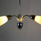 Vintage Chrome Three-Armed Ceiling Lamp from Instala Decin, 1950s