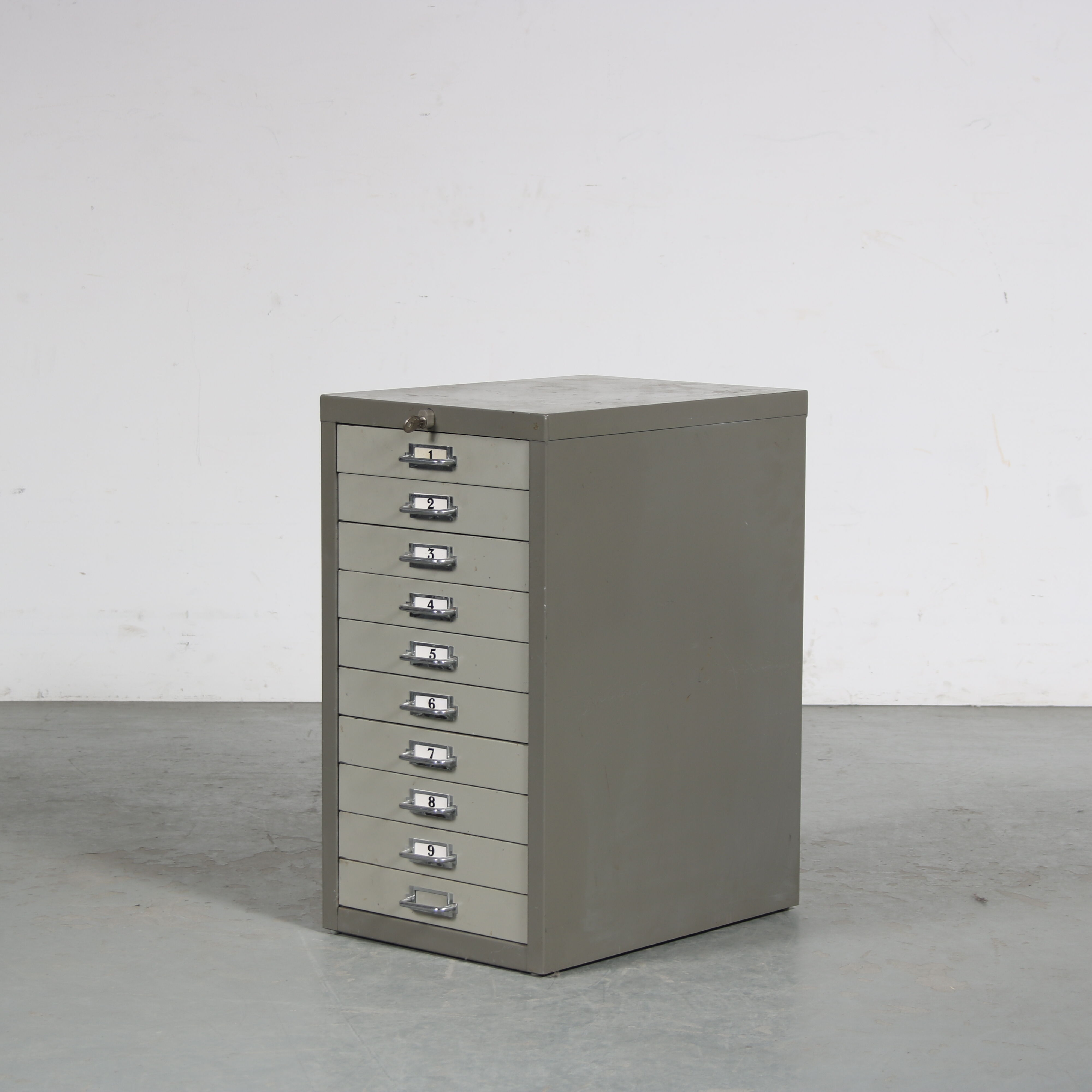 1960s Industrial drawer cabinet from the Netherlands