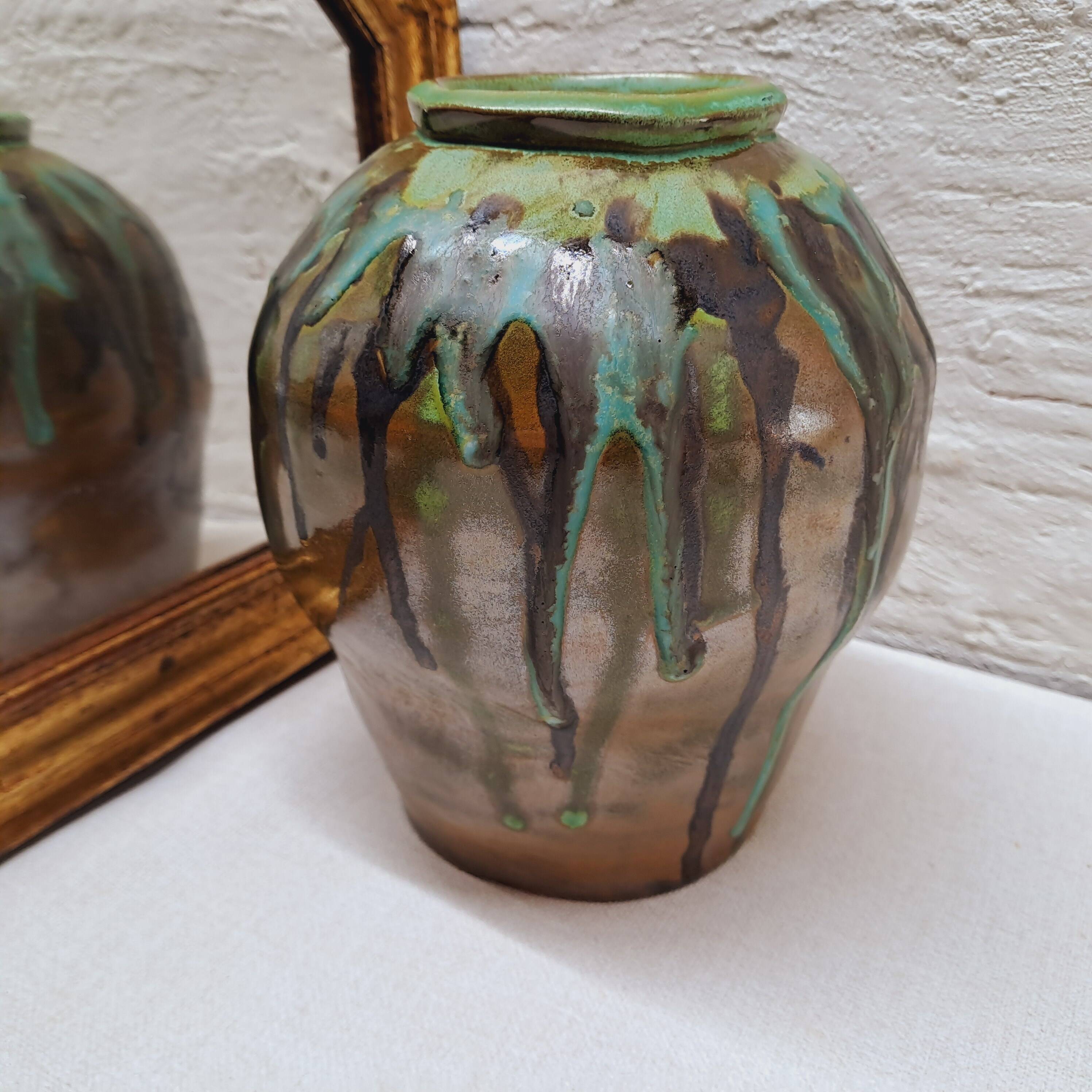Glazed ceramic vase