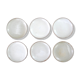Set de 6 assiettes creuses en grès, années 70