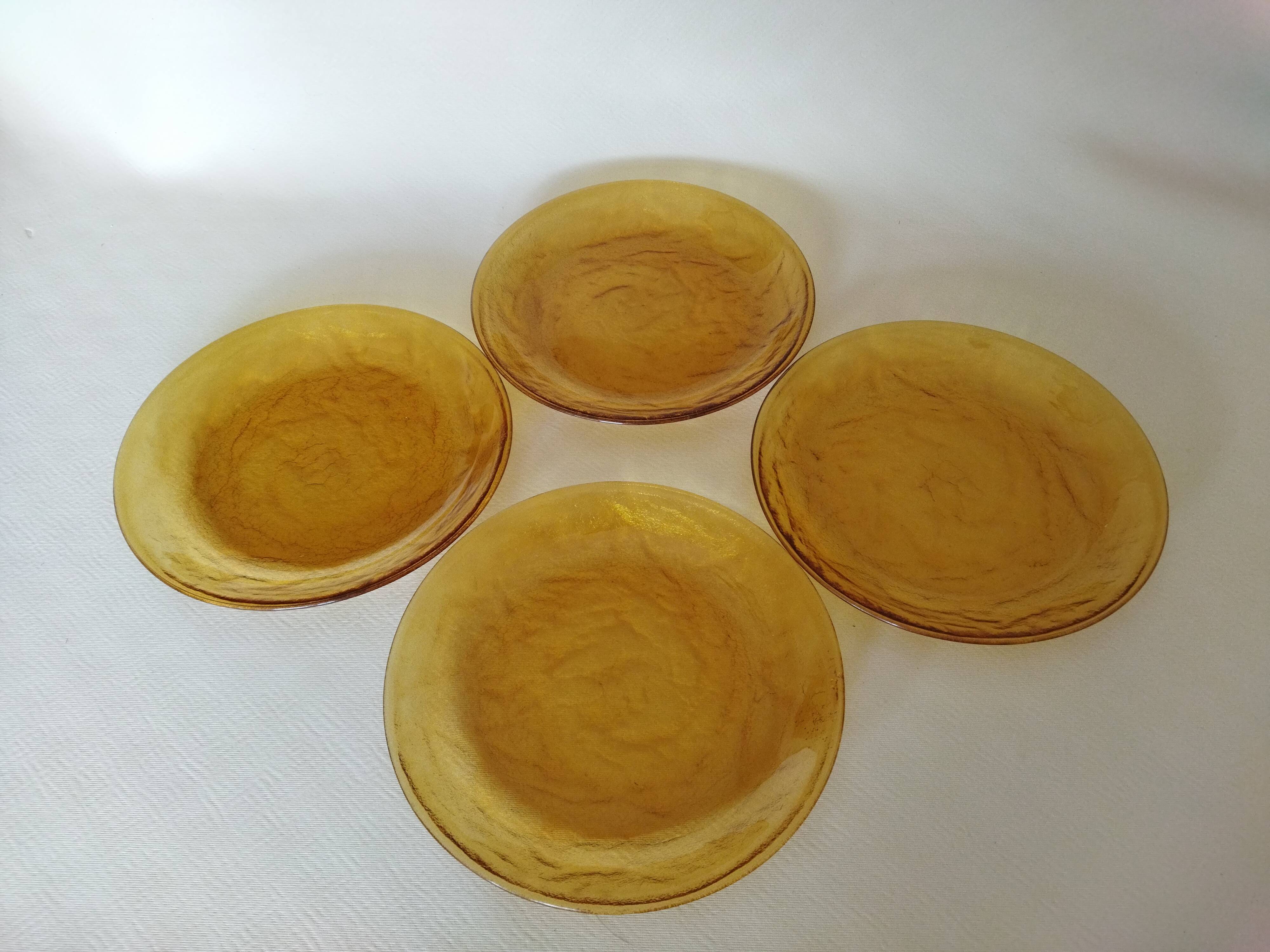 Flat plates Arcoroc Sierra amber