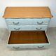 Vintage cherry wood commode refurbished