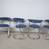 Tubular chairs cantilever 1970
