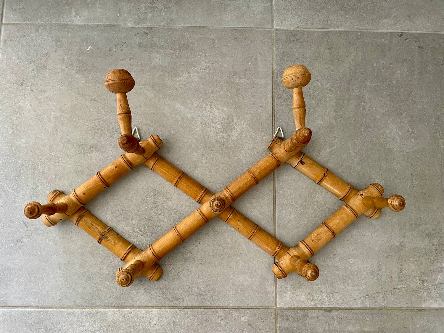 Bamboo coat rack
