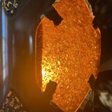 Vintage lamp ceramic copper and resin 1970