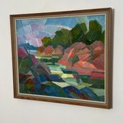 Swedish Oil on Canvas – “Autumn Landscape” by Ulf Tedenstig (1937–1999