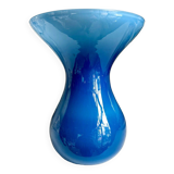 Blue opaline vase