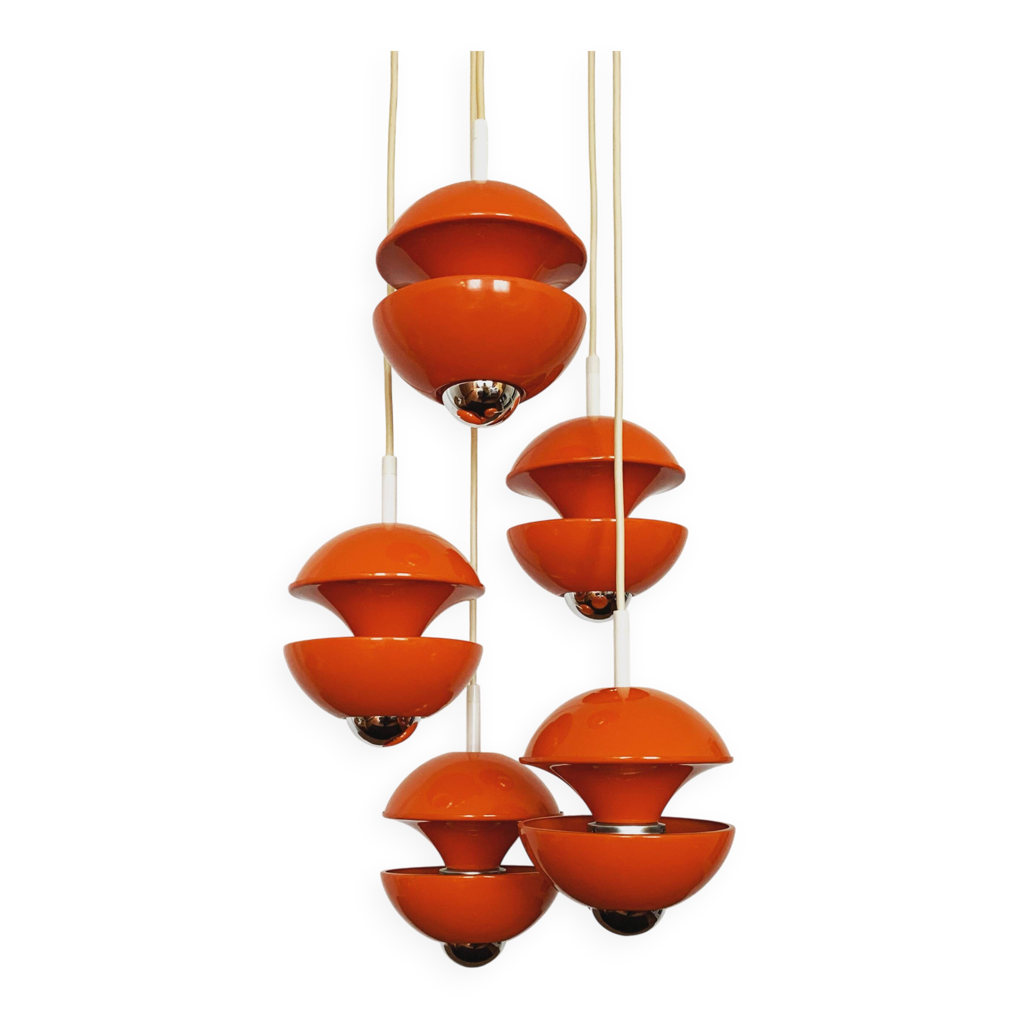 1970s cascading lamp by Klaus Hempel for Kaiser Leuchten