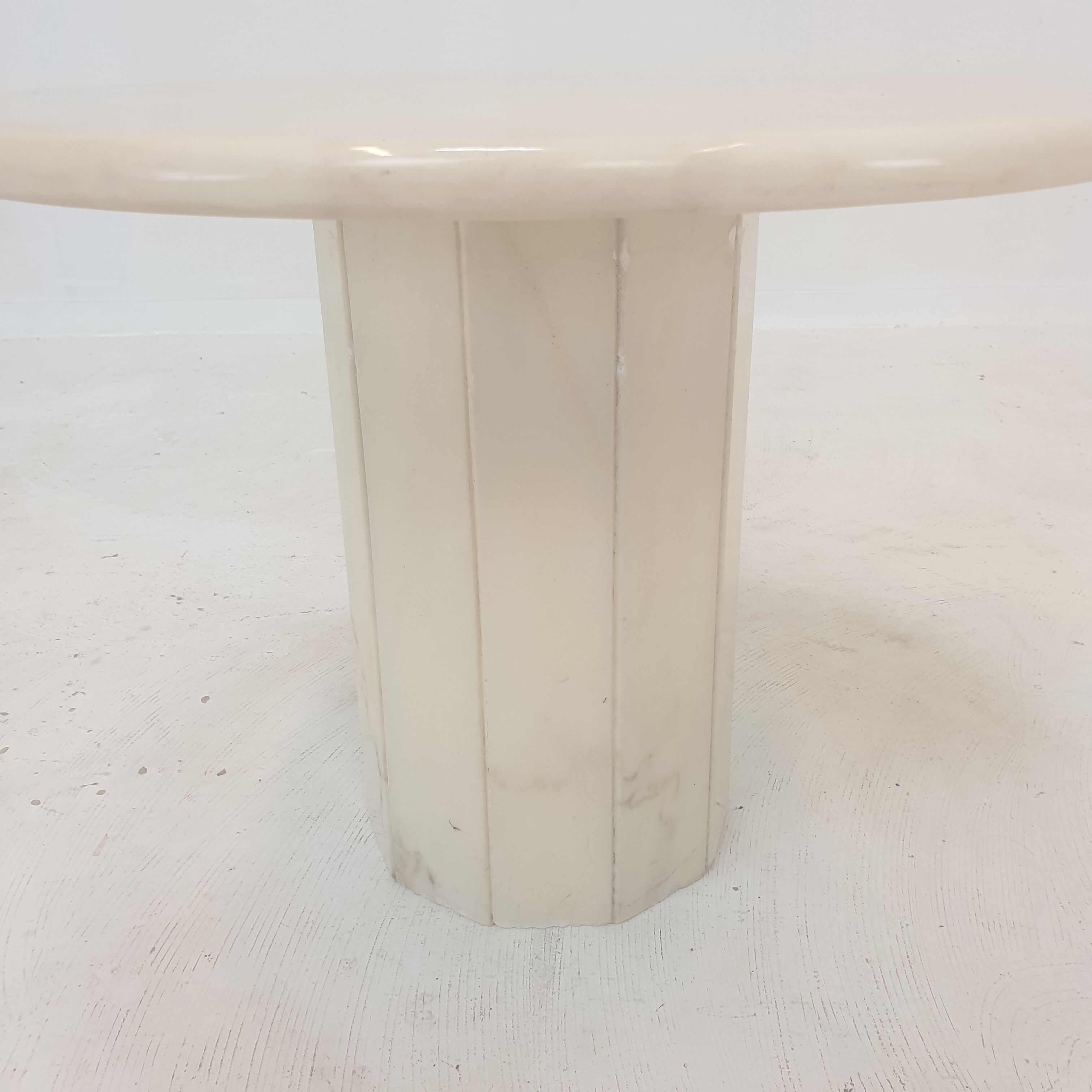 Set of 3 Italian Marble Side Tables, 1970s