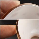 Pink glass vanity jar