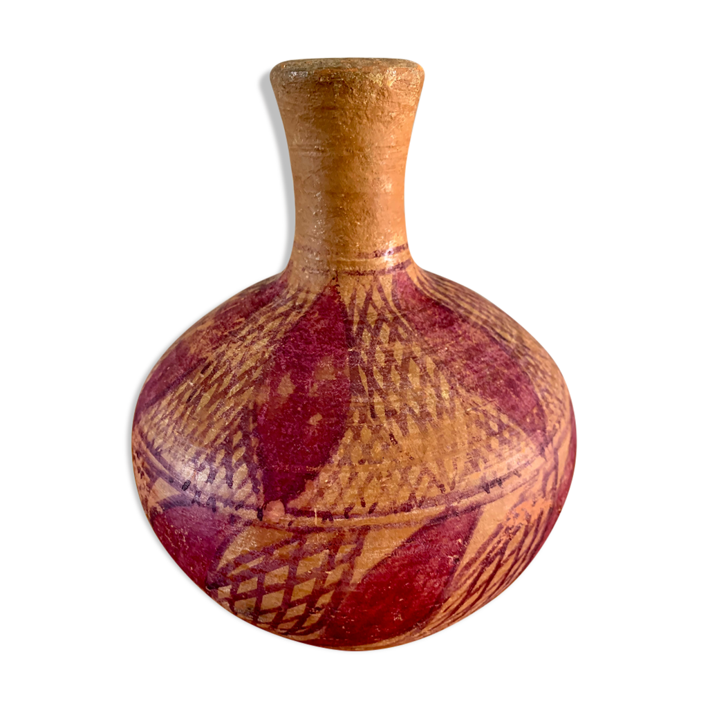 Tajine XL 35 Cm Terre Cuite Peint à La Main - Traditionnel Marocain/Tunisien + Ebook Recettes Gratuit