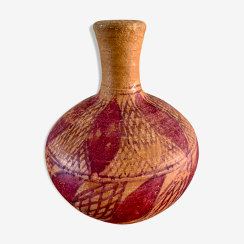 Vases berbère en terre cuite peinte à la main époque vers 1920 / orientaliste / céramique