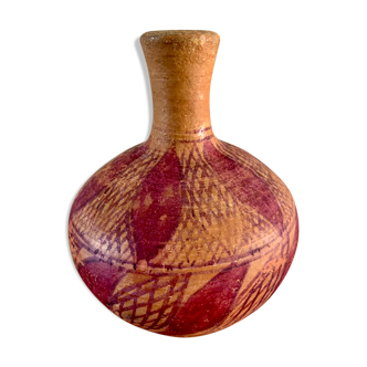 Vases berbère en terre cuite peinte à la main époque vers 1920 / orientaliste / céramique