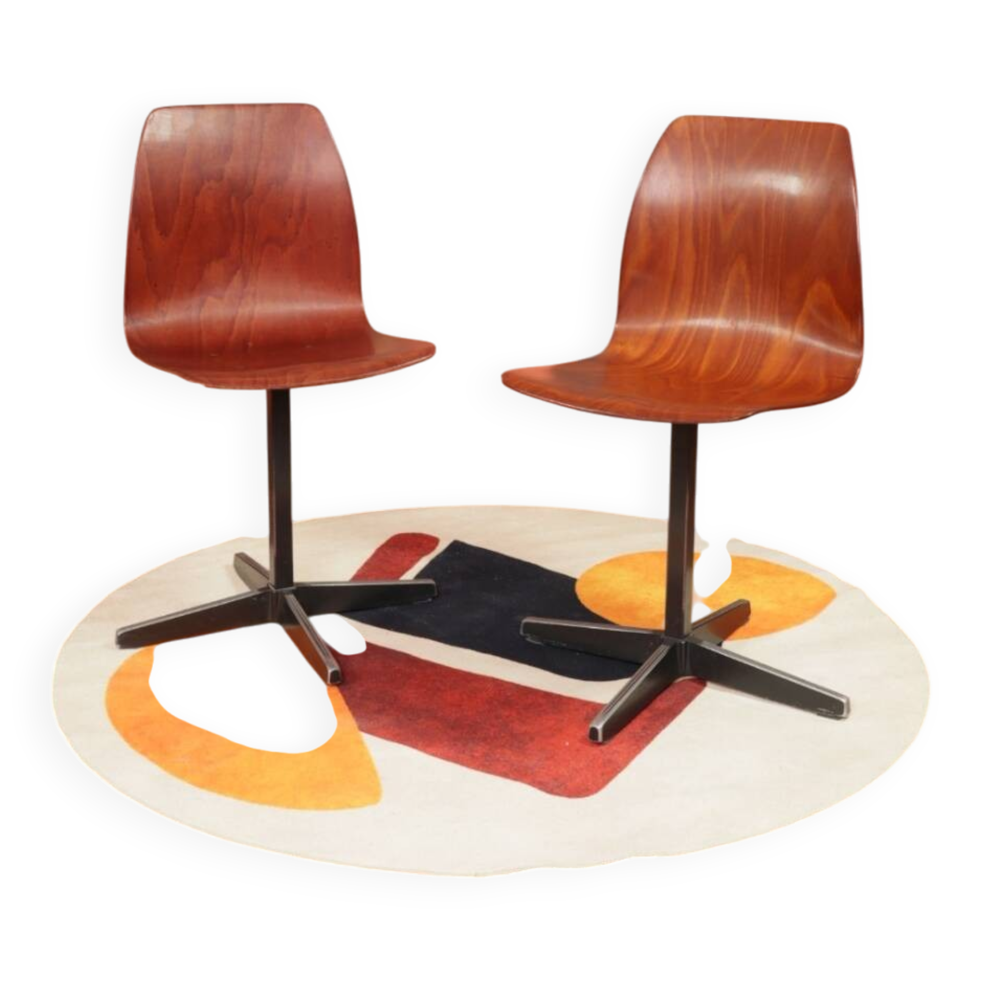 Vintage kids chairs set of 2 flototto 1970