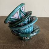 Set of 4 Robert Picault Vallauis 1960 cups