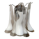 White and transparent “selle” murano glass wall sconces