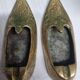 Brass slipper ashtrays, 1980