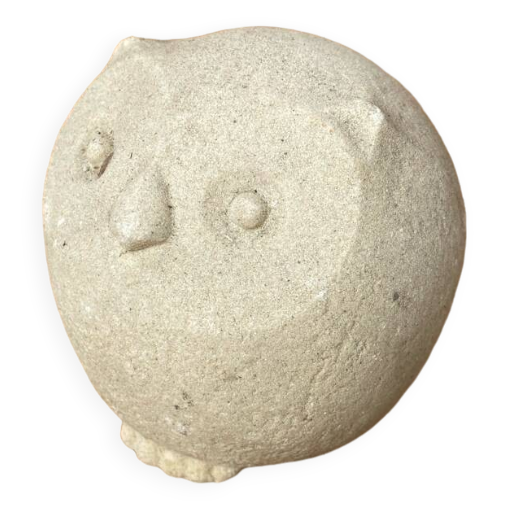Antique paperweight sculpture owl stone art stone vintage