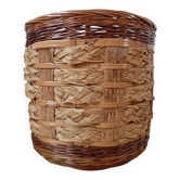 Panier en rotin et bambou vintage - Vannerie traditionnelle de Chine