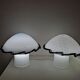 Paire  lampes de tables murano champignons