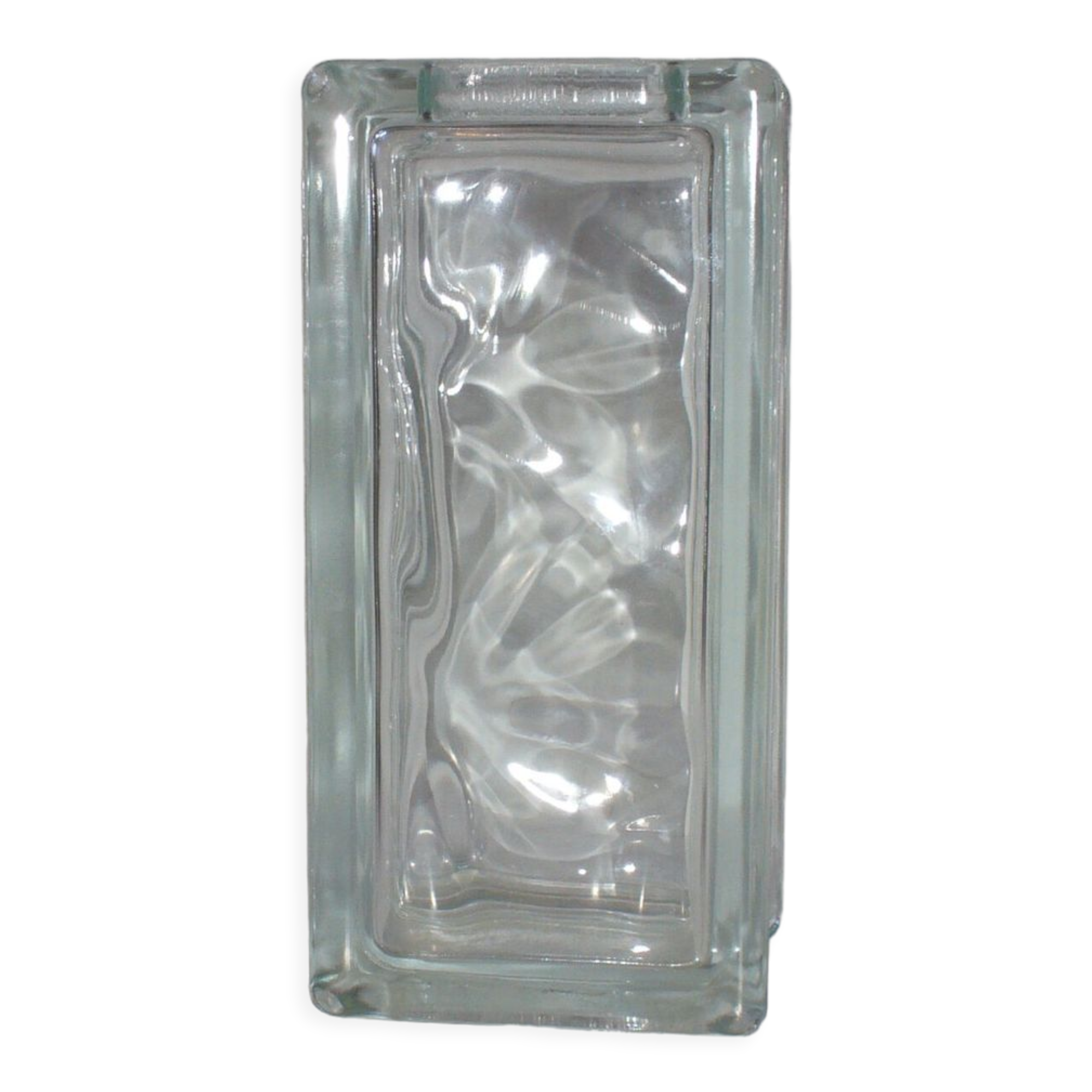 Weck glass slab vase from the 70s