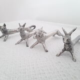 Vintage animal knife holders