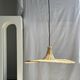 Small suspension, rattan luminaire in hat shape D:60cm