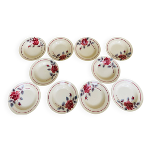 Lot de 10 assiettes creuses