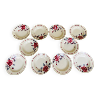 Set of 10 MDL Hamage soup plates