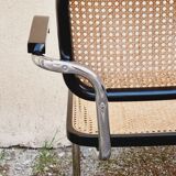 Armchair Cesca B64 black and wicker