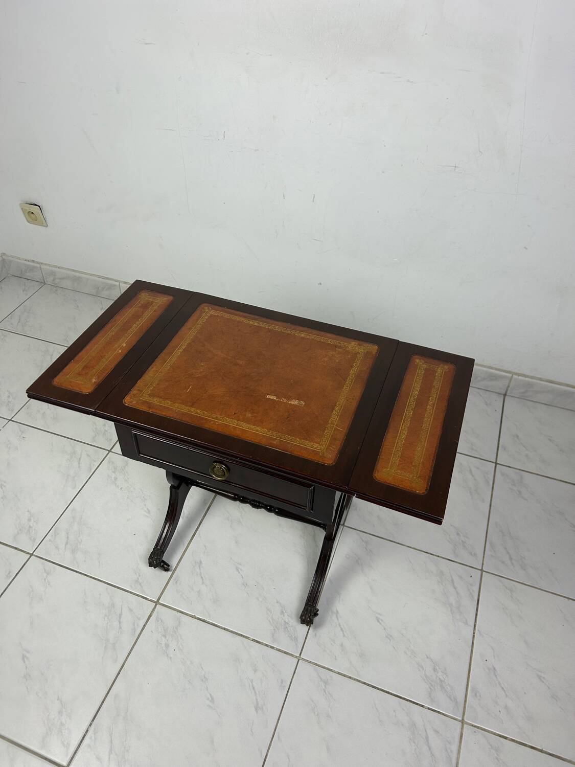 Antique side table English style foldable