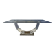 Vintage lucite and brass dining table, 1970s
