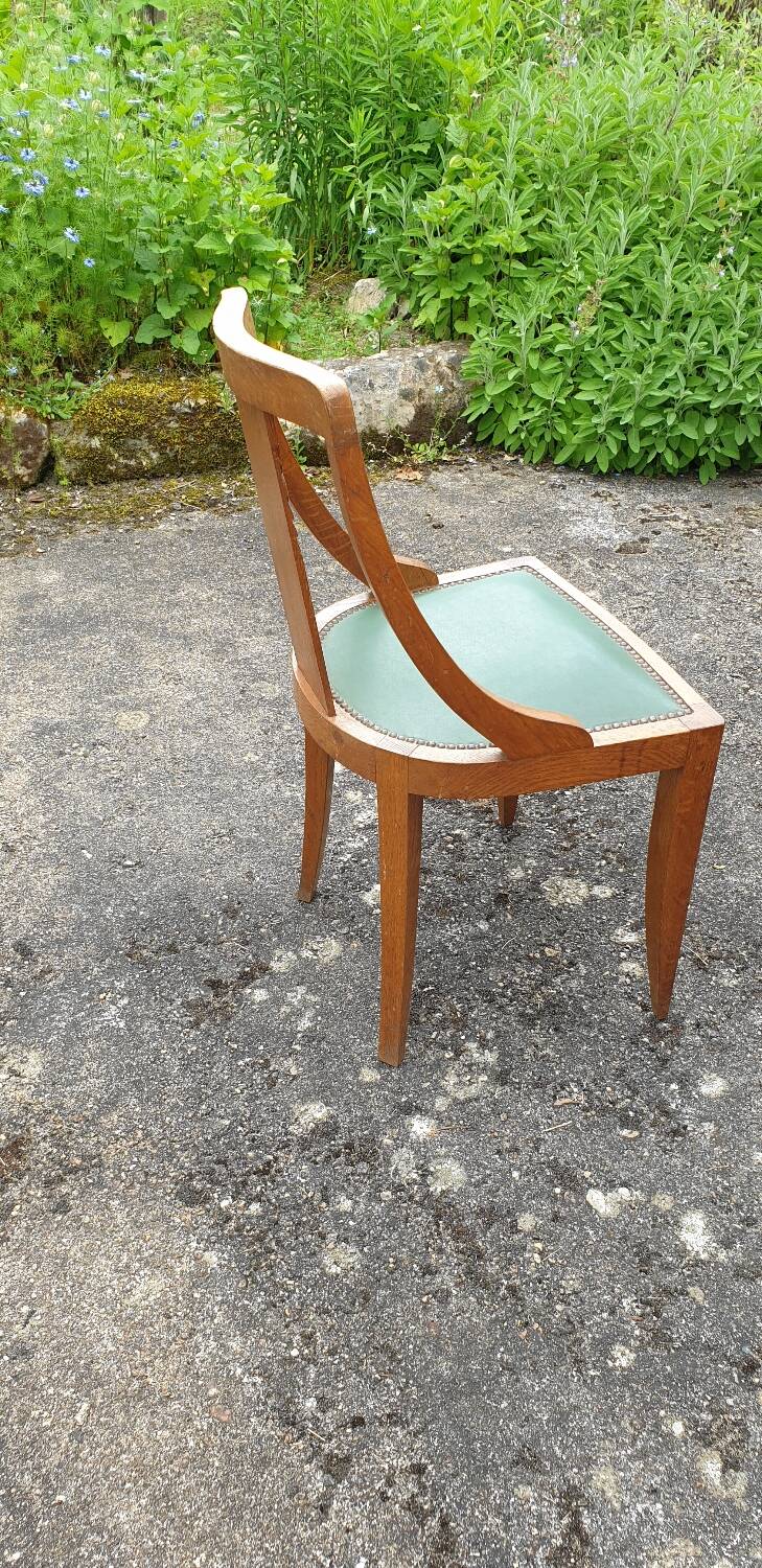 Suite de 6 chaises gondole Art Déco 1930