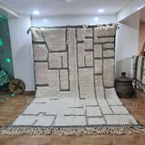 Handmade wool Berber rug 300X200 cm
