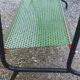 Vintage floor furniture perforated iron and metal