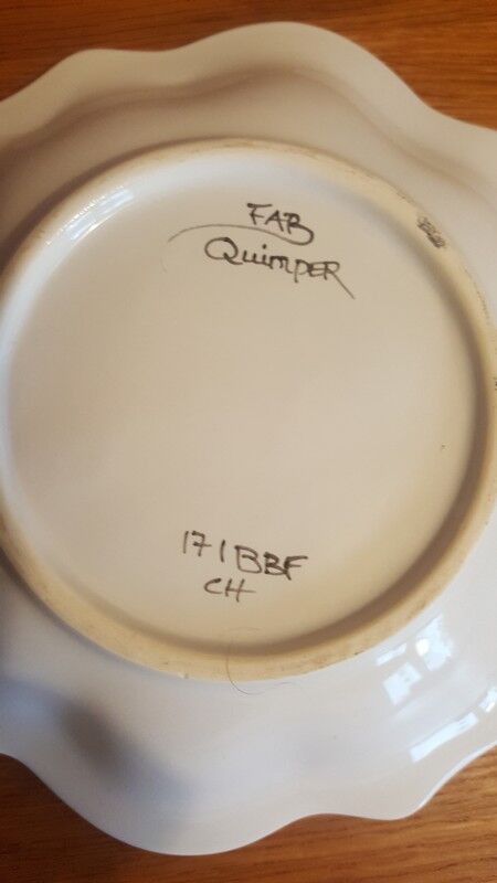 Vintage ceramic cup FAB Quimper