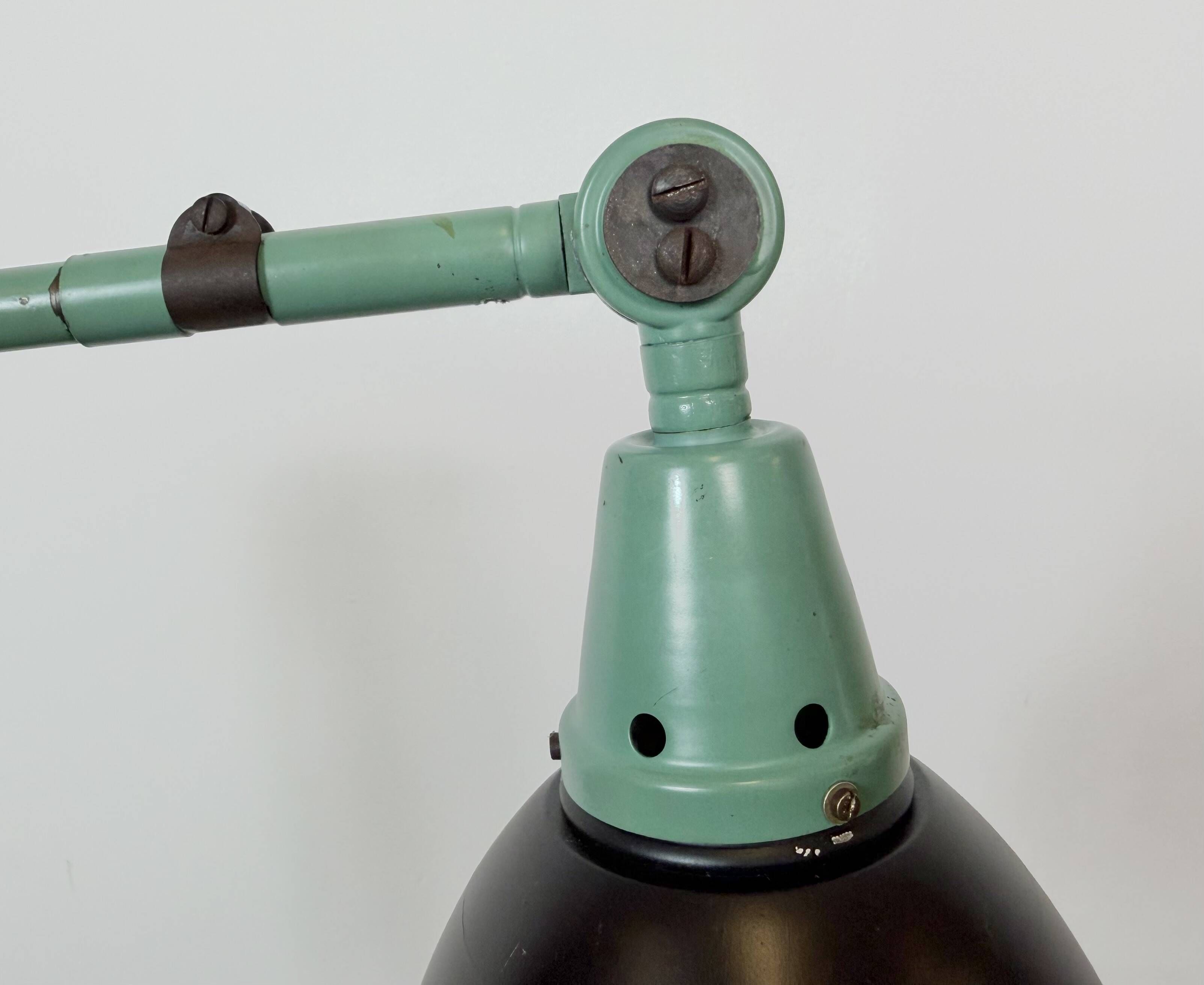 Green Industrial Workshop Desk Lamp by Curt Fischer for Midgard, 1950s