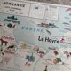 Carte scolaire vintage mdi France Normandie Bassin Parisien.
