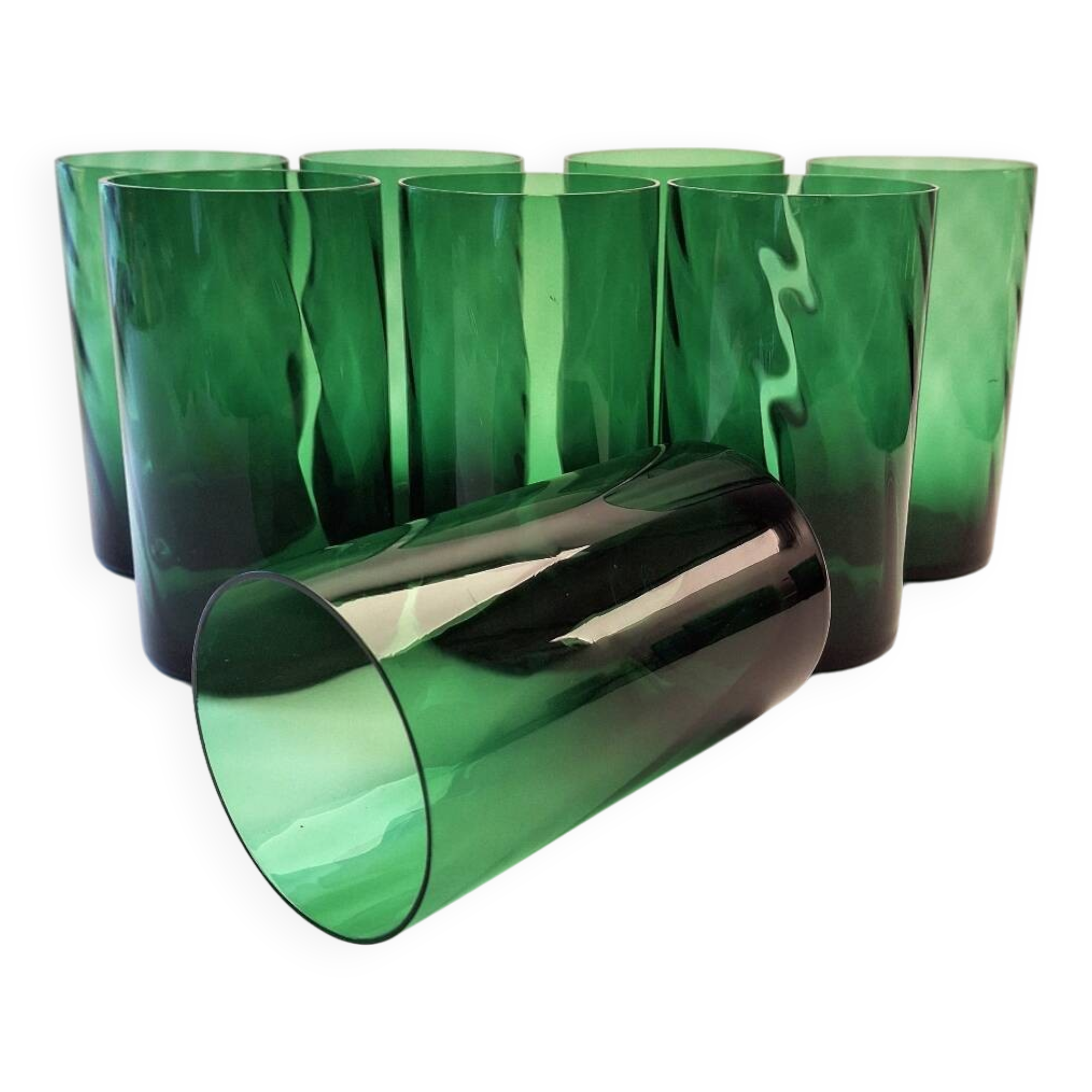 Set of eight Glasses 1970s