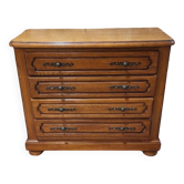 Oak chest of drawers