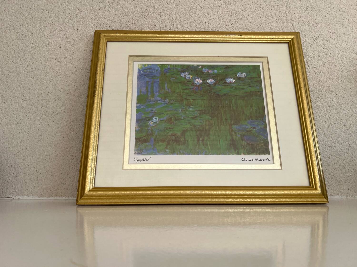 Painting "Water Lilies" copy of Claude Monet