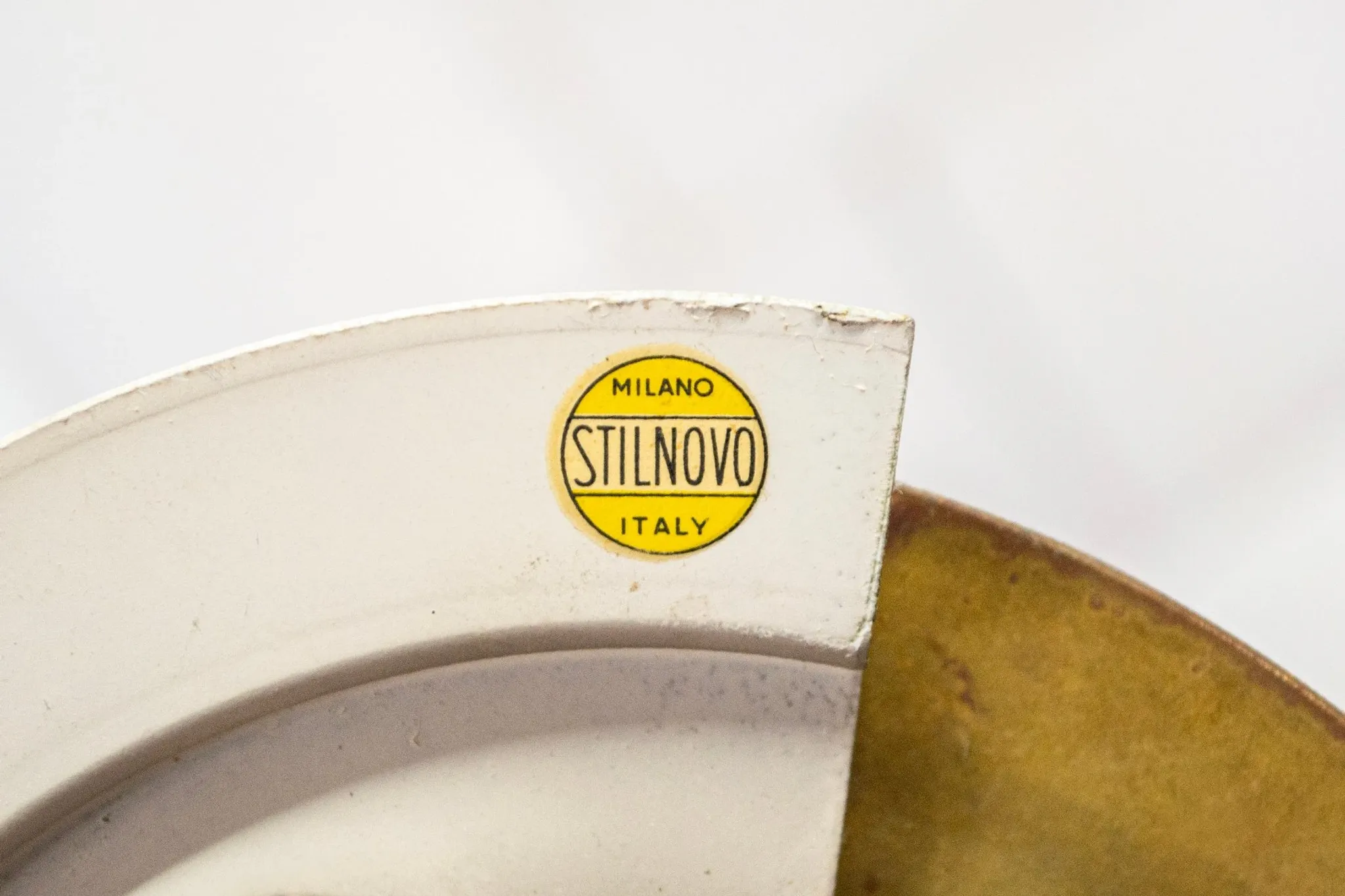 Suspended lamp model 1104 in glass by Stilnovo, Italy, 1960s.