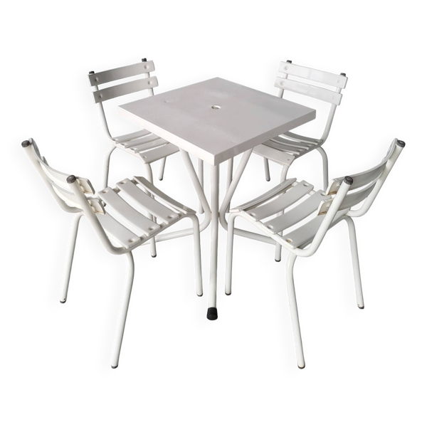 Salon de jardin bistrot vintage en fer