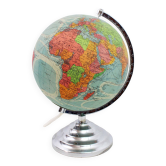 Perrina luminous glass world map, picquart globe