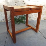 Solid pine stool