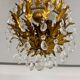 Antique chandelier with brass tassels, Banci design, Florence, Italy, 1950s